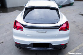 DarwinPRO 2013-2016 Porsche Panamera 970.2 TAS Style Carbon Fiber Roof Spoiler - image 8