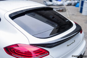 DarwinPRO 2013-2016 Porsche Panamera 970.2 TAS Style Carbon Fiber Trunk Spoiler - image 9