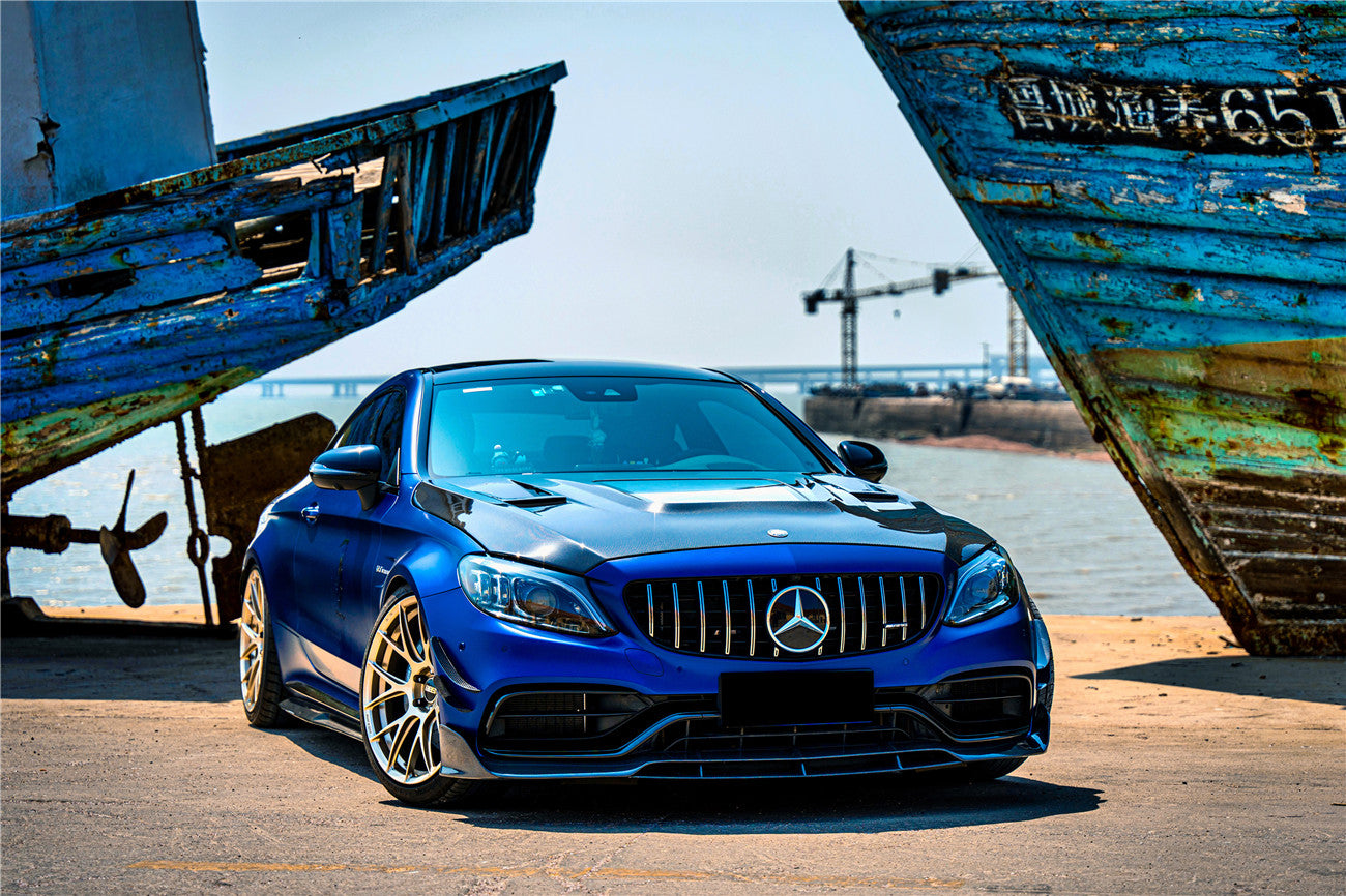 DarwinPRO 2015-2021 Mercedes Benz W205 C63 & S AMG Coupe BR Style Front Lip