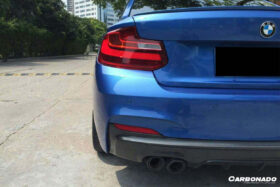DarwinPRO 2014-2021 BMW 2 Series F22 & F23 MP Style Carbon Fiber Rear Lip (M-Tech Only) - image 2