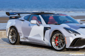 DarwinPRO 2013-2019 Corvette C7 Stingray AR Style Carbon Fiber Side Skirts Extension - image 8