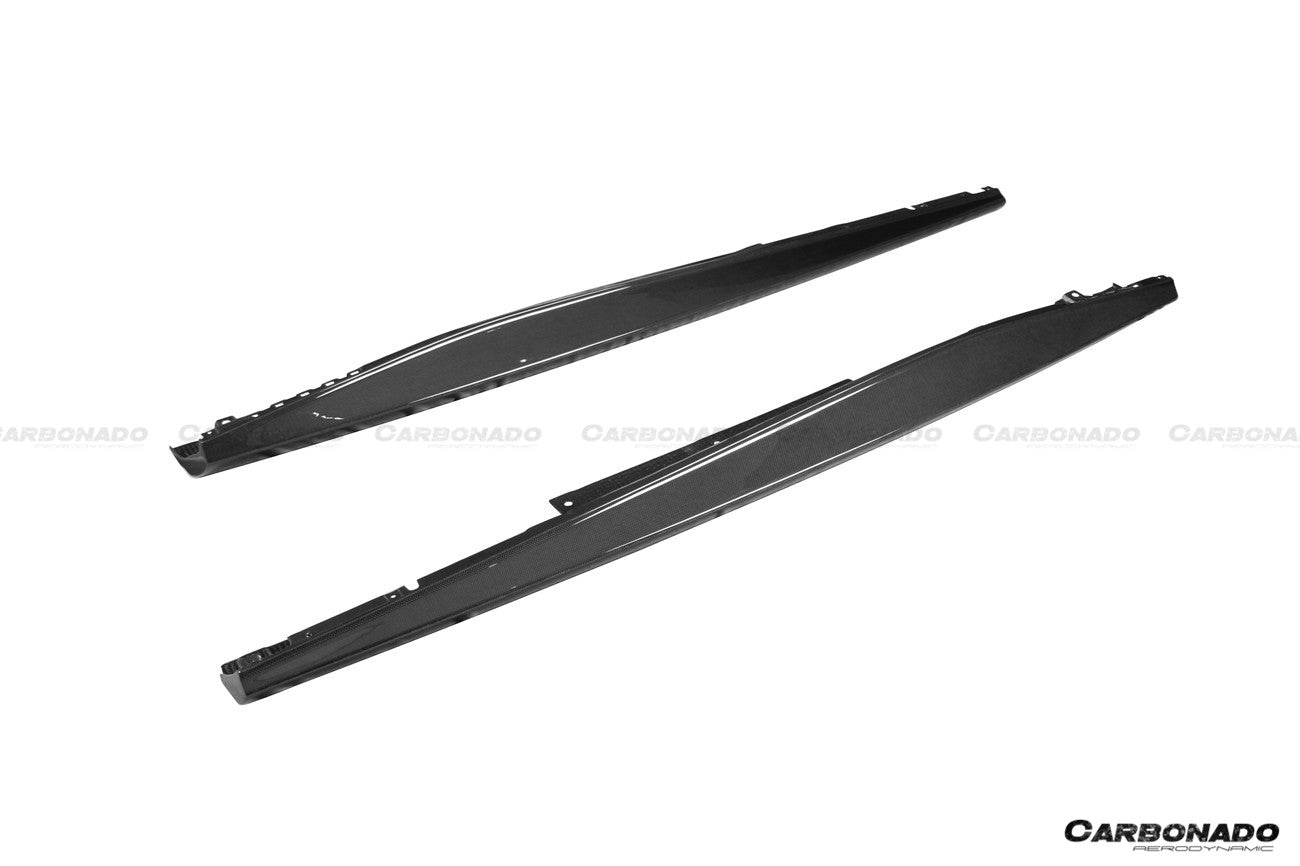 DarwinPRO 2021-2024 Ferrari ROMA OEM Style Dry Carbon Fiber Side Skirts