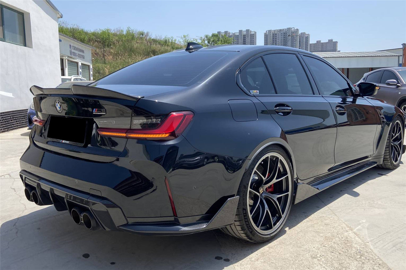 DarwinPRO 2021-UP BMW M3 G80 & G81 MTN Style DRY Carbon Fiber Trunk Spoiler Wing