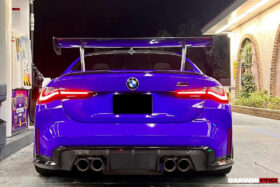 DarwinPRO 2014-2023 BMW M4 GTS2 Style Carbon Fiber Trunk Spoiler - image 6