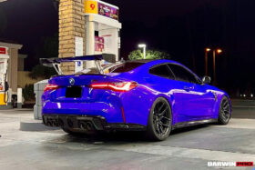 DarwinPRO 2014-2023 BMW M4 GTS2 Style Carbon Fiber Trunk Spoiler - image 7