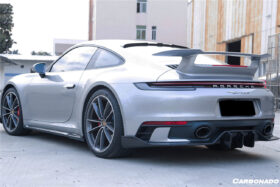 DarwinPRO 2019-2024 Porsche 911 992 Carrera & Targa Sport Design Bumper WP Style Dry Carbon Fiber Rear Lip - image 6