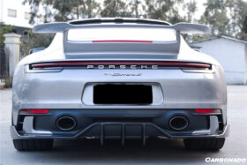 DarwinPRO 2019-2024 Porsche 911 992 Carrera & Targa Sport Design Bumper WP Style Dry Carbon Fiber Rear Lip - image 3