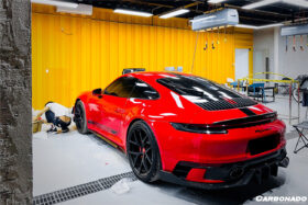 DarwinPRO 2019-2024 Porsche 911 992 Carrera & Targa Sport Design Bumper WP Style Dry Carbon Fiber Rear Lip - image 8