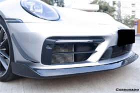 DarwinPRO 2019-2024 Porsche 911 992 Carrera & Targa Sport Design WP Style Dry Carbon Fiber Bumper Canards - image 9