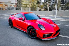 DarwinPRO 2019-2024 Porsche 911 992 Carrera & Targa Sport Design WP Style Dry Carbon Fiber Bumper Canards - image 2