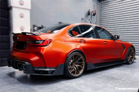 DarwinPRO 2021-UP BMW M3 G80 G20 VRS Style Carbon Fiber Trunk Spoiler - image 6