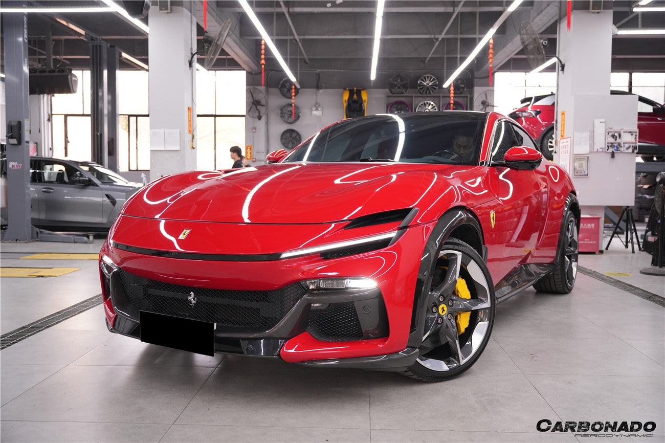 DarwinPro Aerodynamics DarwinPRO Purosangue FUV Type F175 OEM Style Dry Carbon Fiber Front Lip for Purosangue - Image 2