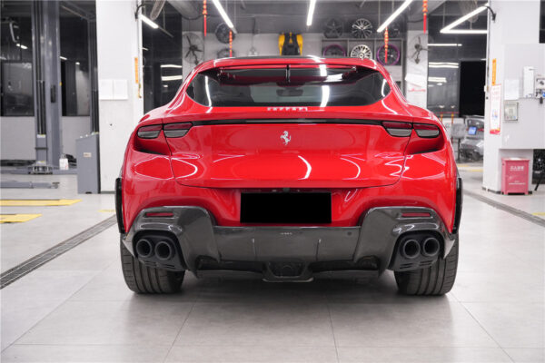 DarwinPRO 2023-UP Ferrari Purosangue FUV Type F175 OEM Style Dry Carbon Fiber Rear Diffuser
