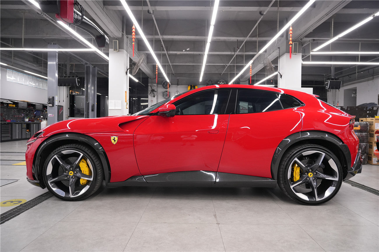 DarwinPRO 2023-UP Ferrari Purosangue FUV Type F175 OEM Style Dry Carbon Fiber Fender Flare - FF Performance