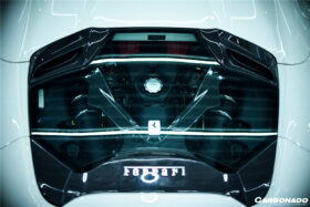 DarwinPro Aerodynamics DarwinPRO Autoclave Carbon Fiber Engine Hood With Glass Carbonado (CPO) Fits: 488 Spider, Pista