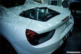 DarwinPro Aerodynamics DarwinPRO Autoclave Carbon Fiber Engine Hood With Glass Carbonado (CPO) Fits: 488 Spider, Pista