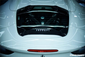 DarwinPro Aerodynamics DarwinPRO Autoclave Carbon Fiber Engine Hood With Glass Carbonado (CPO) Fits: 488 Spider, Pista
