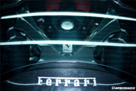 DarwinPro Aerodynamics DarwinPRO Autoclave Carbon Fiber Engine Hood With Glass Carbonado (CPO) Fits: 488 Spider, Pista