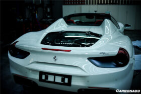 DarwinPro Aerodynamics DarwinPRO Autoclave Carbon Fiber Engine Hood With Glass Carbonado (CPO) Fits: 488 Spider, Pista