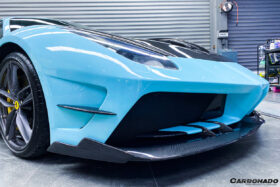 DarwinPRO 2015-2020 Ferrari 488 GTB & Spider MA Style Partial Carbon Fiber Front Bumper - image 6