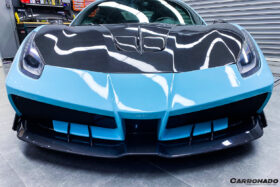 DarwinPRO 2015-2020 Ferrari 488 GTB & Spider MA Style Partial Carbon Fiber Front Bumper - image 8