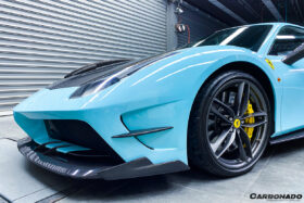 DarwinPRO 2015-2020 Ferrari 488 GTB & Spider MA Style Partial Carbon Fiber Front Bumper - image 9