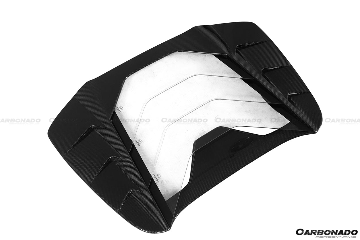 DarwinPro Aerodynamics DarwinPRO 488 Spider MSY Style Carbon Fiber Engine Hood for Ferrari 488 - Image 2