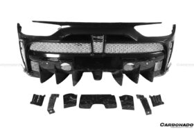 DarwinPro Aerodynamics DarwinPRO 488 GTB & Spider MSY Style Rear Bumper for Ferrari 488 - Image 6