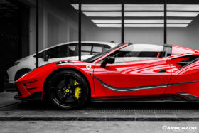 DarwinPro Aerodynamics DarwinPRO 488 GTB Spider And F8 MSY Style Carbon Fiber Side Air Intake Flaps for Ferrari F8 - Image 5