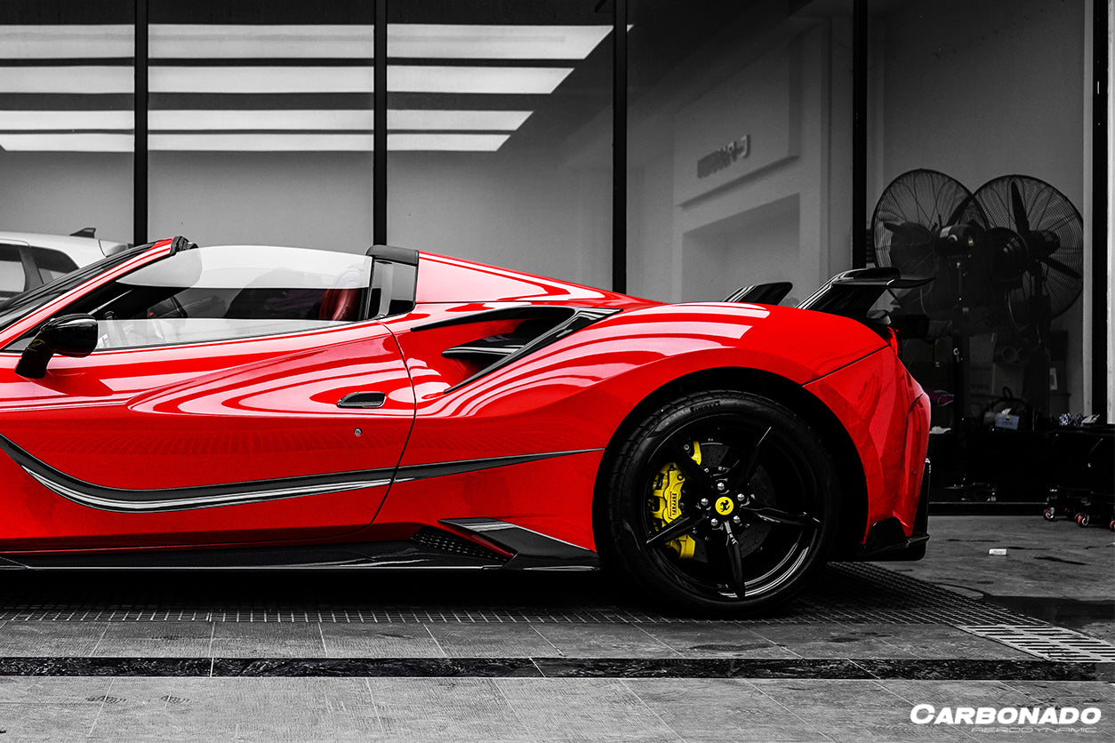 DarwinPro Aerodynamics DarwinPRO 488 GTB & Spider MSY Style Side Skirts for Ferrari 488 - Image 2