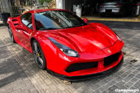 DarwinPRO 2015-2020 Ferrari 488 GTB And Spider RS Style Carbon Fiber Front Lip - image 2