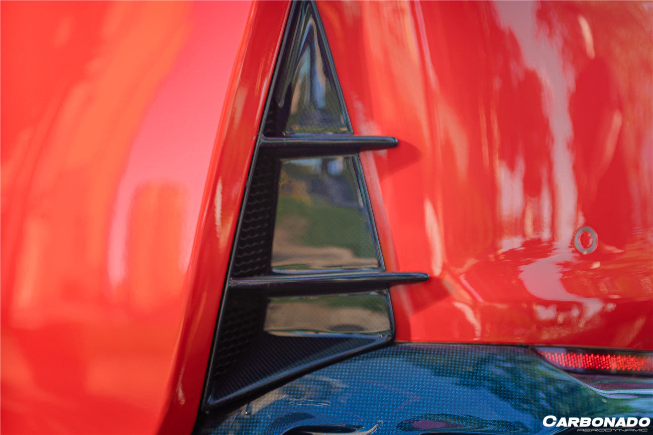 DarwinPRO 2017-2026 Ferrari 812 Superfast / GTS MSY Style Carbon Fiber Rear Bumper Vents - view 3