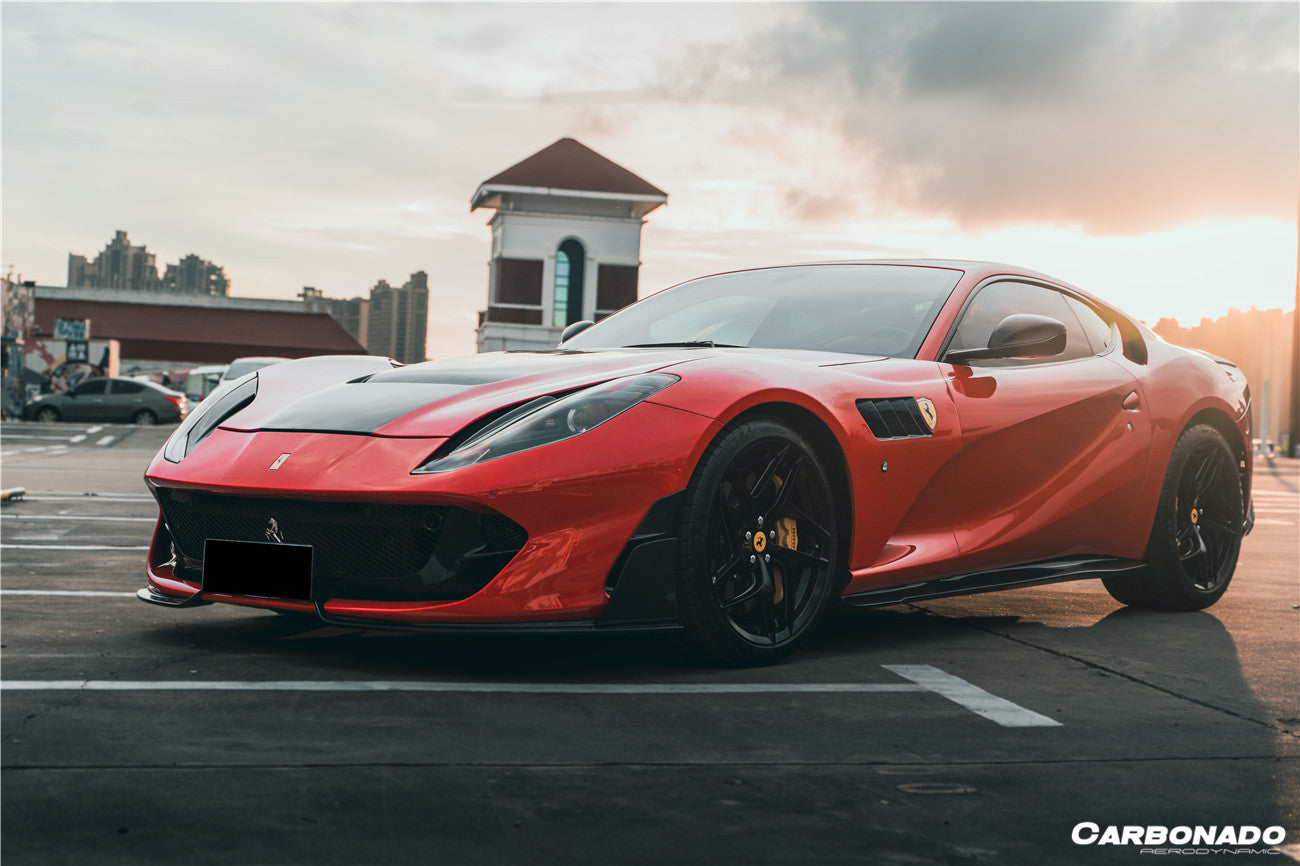 DarwinPRO 2017-2026 Ferrari 812 Superfast / GTS MSY Style Carbon Fiber Front Bumper Side Vents - detail 2