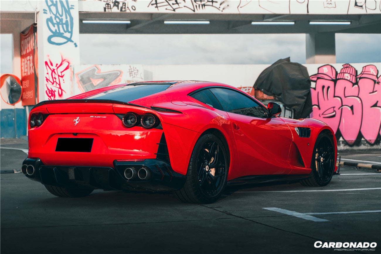 DarwinPRO 2017-2026 Ferrari 812 Superfast / GTS MSY Style Carbon Fiber Rear Bumper Vents - view 2