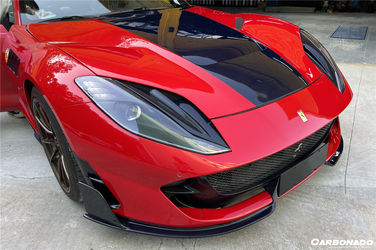 DarwinPRO 2017-2026 Ferrari 812 Superfast / GTS MSY Style Carbon Fiber Front Lip - detail 2
