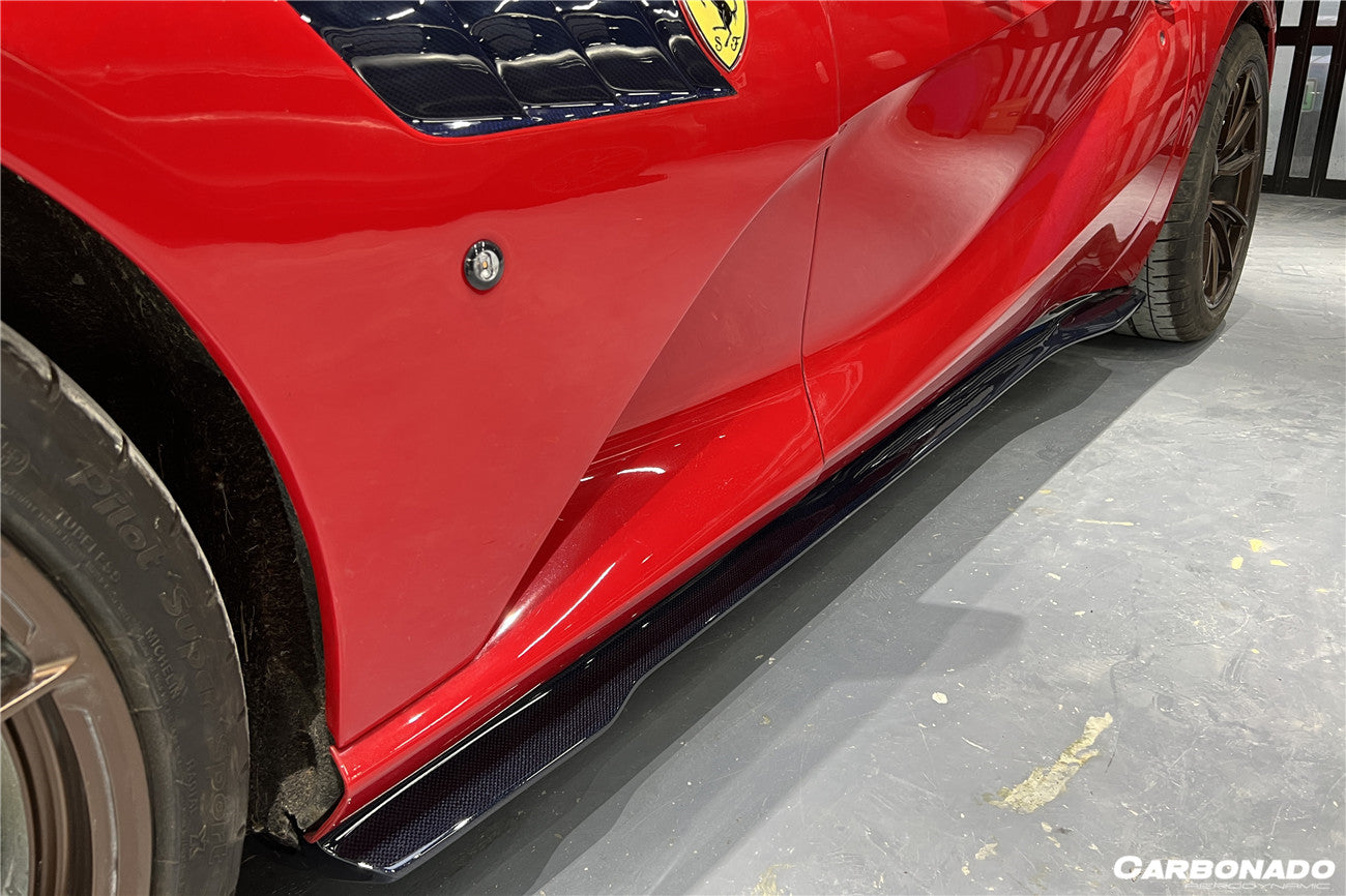 DarwinPRO 2017-2026 Ferrari 812 Superfast / GTS MSY Style Carbon Fiber Side Skirts - detail 3