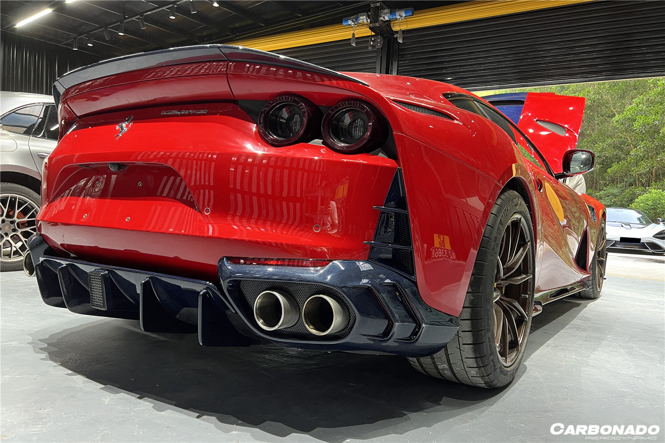 DarwinPRO 2017-2026 Ferrari 812 Superfast / GTS MSY Style Carbon Fiber Rear Bumper Vents - view 4