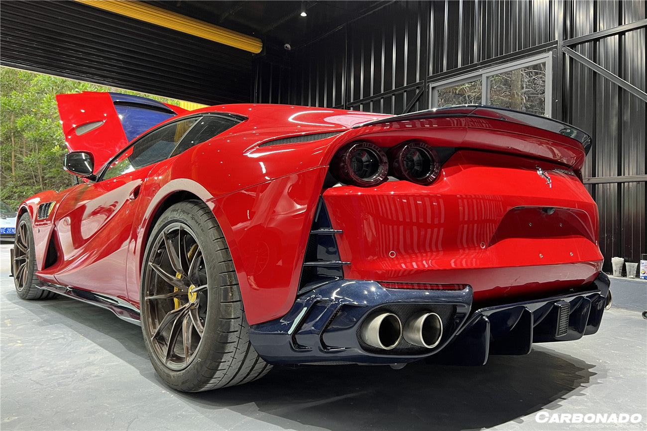 DarwinPRO 2017-2026 Ferrari 812 Superfast / GTS MSY Style Carbon Fiber Rear Bumper Vents - detail 1
