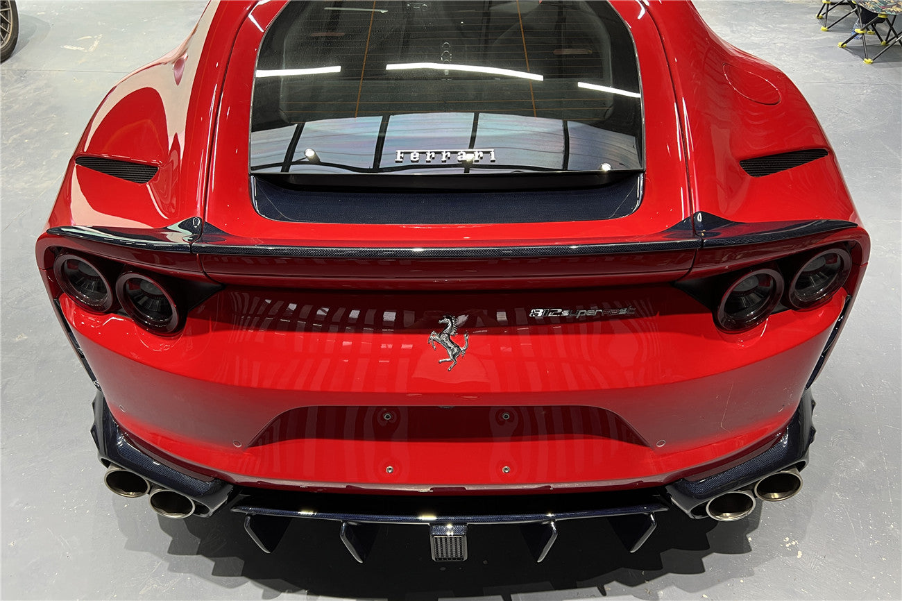 DarwinPRO 2017-2026 Ferrari 812 Superfast MSY Style Carbon Fiber Trunk Spoiler Wing