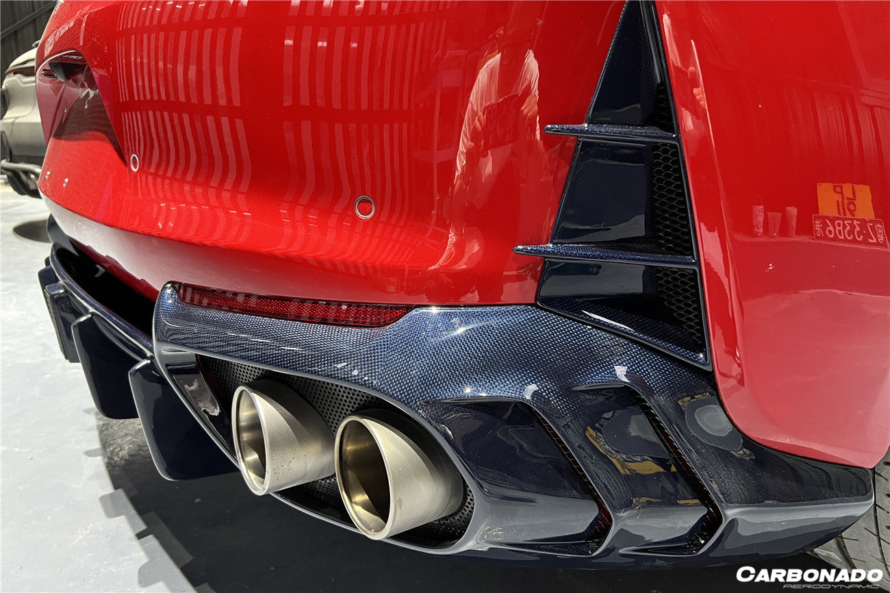 DarwinPRO 2017-2026 Ferrari 812 Superfast / GTS MSY Style Carbon Fiber Rear Bumper Vents - detail 2
