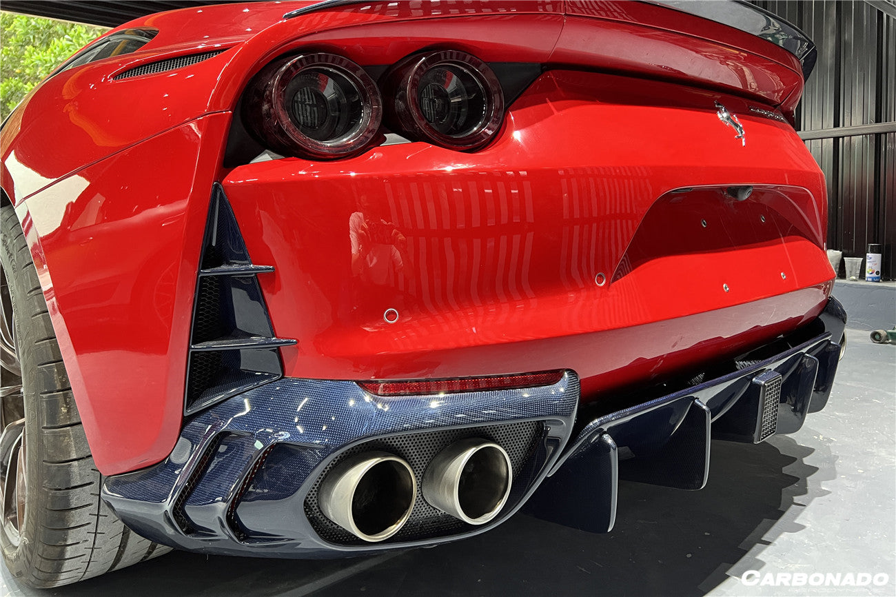 DarwinPRO 2017-2026 Ferrari 812 Superfast / GTS MSY Style Carbon Fiber Rear Bumper Vents - detail 3