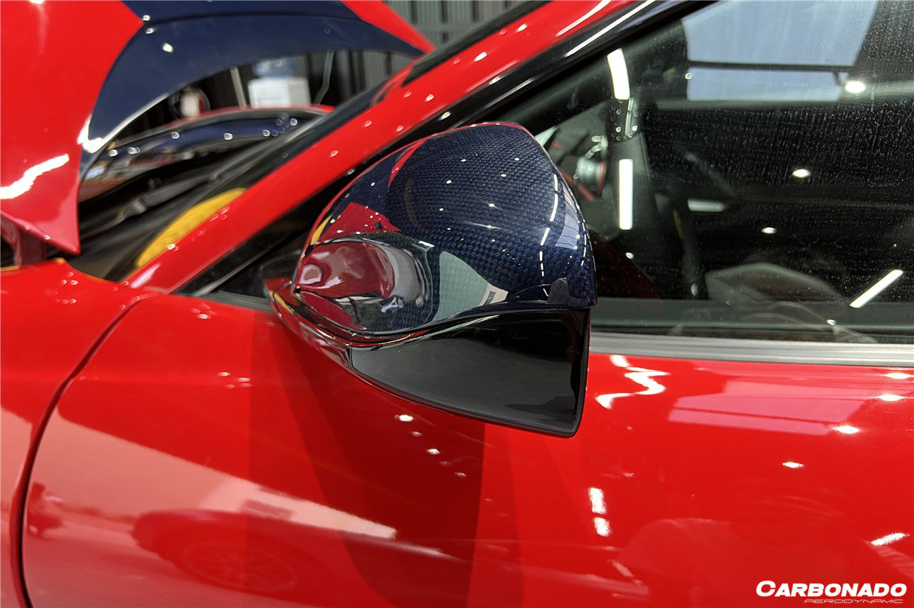 DarwinPRO 2017-2026 Ferrari 812 Superfast / GTS MSY Style Carbon Fiber Mirror Cover - view 2