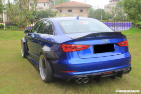 DarwinPRO 2017-2020 Audi S3 A3 RS3 8V.2 Sedan Only RT Style Carbon Fiber Trunk Spoiler - image 2