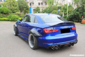 DarwinPRO 2017-2020 Audi S3 A3 RS3 8V.2 Sedan Only RT Style Carbon Fiber Trunk Spoiler - image 6