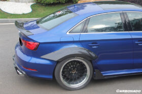 DarwinPRO 2017-2020 Audi S3 A3 RS3 8V.2 Sedan Only RT Style Carbon Fiber Trunk Spoiler - image 7