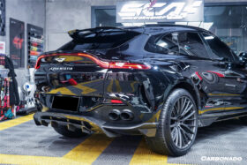 DarwinPRO 2021-2024 Aston Martin DBX 707 Style Dry Carbon Fiber Rear Bumper w & Exhaust tips - image 9