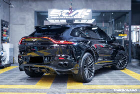 DarwinPRO 2021-2024 Aston Martin DBX 707 Style Dry Carbon Fiber Rear Bumper w & Exhaust tips - image 10