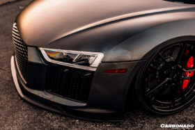 DarwinPro Aerodynamics DarwinPRO R8 Carbon Fiber Front Lip Carbonado (VRS) Fits Coupe Spyder - Image 5
