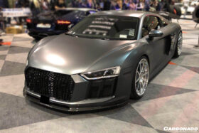 DarwinPro Aerodynamics DarwinPRO R8 Carbon Fiber Front Lip Carbonado (VRS) Fits Coupe Spyder - Image 2