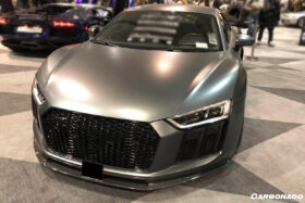 DarwinPro Aerodynamics DarwinPRO R8 Carbon Fiber Front Lip Carbonado (VRS) Fits Coupe Spyder - Image 3